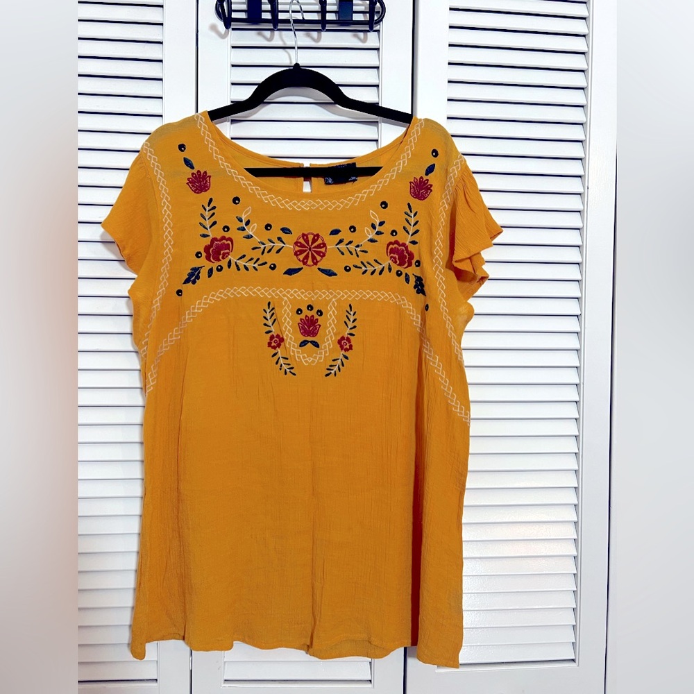 Perch by Blu Pepper Embroidered Blouse